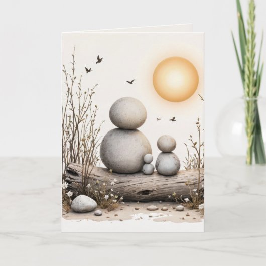 ハッピーバースデーからの家族 カード (正面)