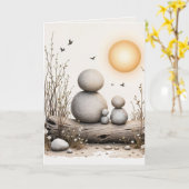 ハッピーバースデーからの家族 カード (黄色い花)