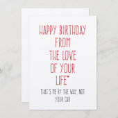 ハッピーバースデーからの愛のライフカーのファンイ (正面/裏面)