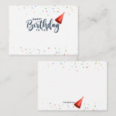 ハッピーバースデーからギフトエンクロージャカード ノートカード (正面/裏面)