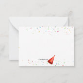 ハッピーバースデーからギフトエンクロージャカード ノートカード (裏面)