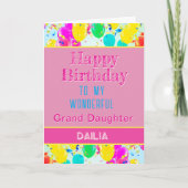 ハッピーバースデーからグランドドーターカード シーズンカード (正面)