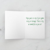 ハッピーバースデーからステップソンググリーティングカード カード (内部)