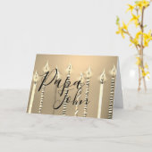 ハッピーバースデーからパパ カード (黄色い花)