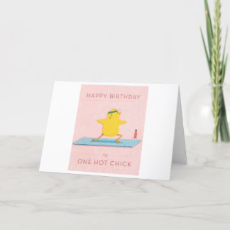 ハッピーバースデーからホットチックカード サンキューカード