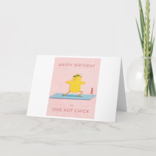 ハッピーバースデーからホットチックカード サンキューカード (正面)