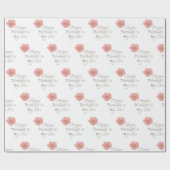 ハッピーバースデーからマイラブバラ画像 ラッピングペーパー (フラット)