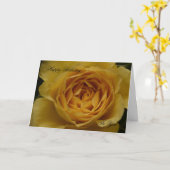 ハッピーバースデーからユーザーへのバラの個人用設定カード カード (黄色い花)