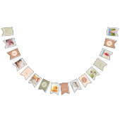 ハッピーバースデーから任意の年齢8の写真 バンティングフラッグ (全)