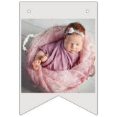 ハッピーバースデーから任意の年齢8の写真 バンティングフラッグ (第2の旗)