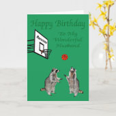 ハッピーバースデーから夫へのグリーティングカード カード (黄色い花)