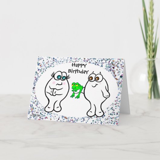 ハッピーバースデーから弟お気に入りのへ カード (正面)