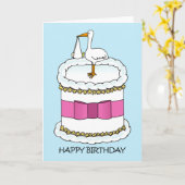 ハッピーバースデーから新しい母 カード (黄色い花)