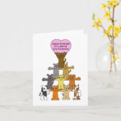 ハッピーバースデーから甥 カード (黄色い花)