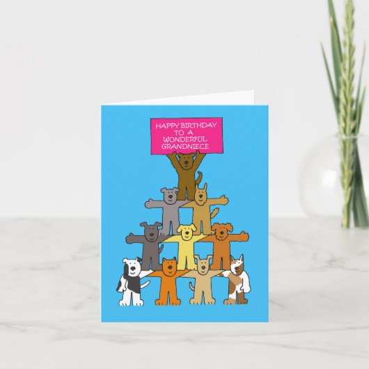 ハッピーバースデーから祖父母 カード (正面)