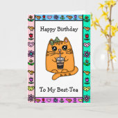 ハッピーバースデーから私のビーシー カード (黄色い花)