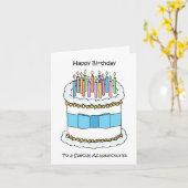 ハッピーバースデーから鍼灸師 カード (黄色い花)