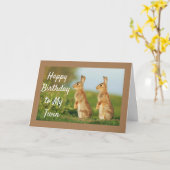 ハッピーバースデーから「ツイン」カードへ カード (黄色い花)