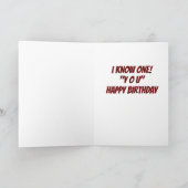 ハッピーバースデーから*理想的な同僚* カード (内部)