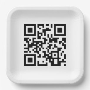 ハッピーバースデーからQRコード ペーパープレート