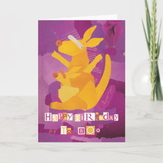 ハッピーバースデーからRoo Greeting Card カード