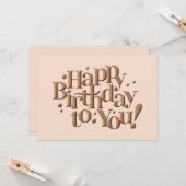 ハッピーバースデーからYouカード カード (正面/裏面インサイチュ)