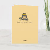 ハッピーバースデーかわいいエジプト犬の長い黒い髪 カード (裏面)