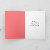 ハッピーバースデーかわいいカップケーキサイン シーズンカード (内部)