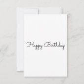 ハッピーバースデーかわいいコーヒーカップ サンキューカード (裏面)