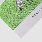 ハッピーバースデーかわいいハッピーシマウマ 薄葉紙 (詳細)