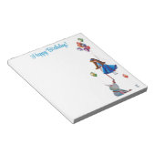 ハッピーバースデーかわいいパーティーバルーンメモ帳 ノートパッド (アングル)