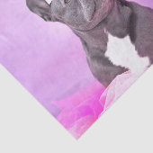 ハッピーバースデーかわいいブおもしろいルフランスのドッグ 薄葉紙 (詳細)