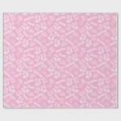 ハッピーバースデーかわいいラクーン ラッピングペーパー (フラット)