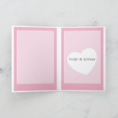 ハッピーバースデーかわいい子猫グリーティングカード カード (内部)