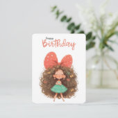 ハッピーバースデーかわいい少女 シーズンカード (スタンド正面)