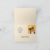 ハッピーバースデーかわいい犬が年を取るおもしろい引用文 カード (内部)