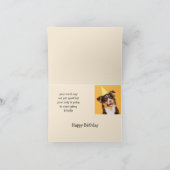 ハッピーバースデーかわいい犬が年を取るおもしろい引用文 カード (内部)