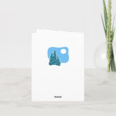 ハッピーバースデーかわいい犬の子犬スノーボード冬の日 カード (裏面)