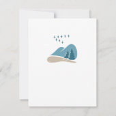 ハッピーバースデーかわいい犬の子犬ハイキングウッドランドカード (裏面)