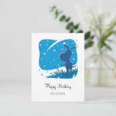 ハッピーバースデーかわいい犬パピー射撃、 発砲スターカード (スタンド正面)