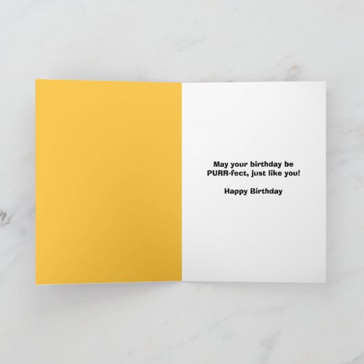 ハッピーバースデーかわいい猫nクマの耳 シーズンカード (内部)