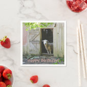 ハッピーバースデーかわいい羊 スタンダードカクテルナプキン (インサイチュ)