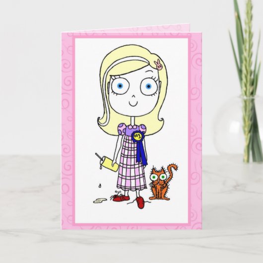 ハッピーバースデーかわいこちゃんパイ! カード (正面)