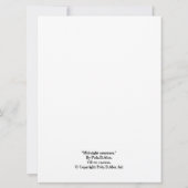 ハッピーバースデーかわいらしパープルクロカスフローラ カード (裏面)