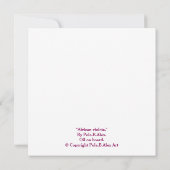 ハッピーバースデーかわいらしピンクのフローラ (裏面)