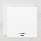 ハッピーバースデーかわいらしピンクシンプルローズスタイリッシュおもしろい シーズンカード (裏面)