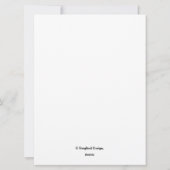 ハッピーバースデーかわいらしピンク紫色の花フローラ シーズンカード (裏面)