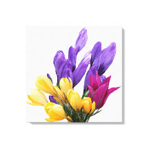 ハッピーバースデーかわいらしフローラカラフルクロッカス