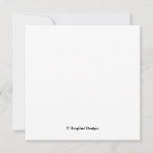 ハッピーバースデーかわいらし紫のクロッカスのフローラ カード (裏面)