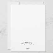 ハッピーバースデーかわいらし紫フローラシンプル花 シーズンカード (裏面)